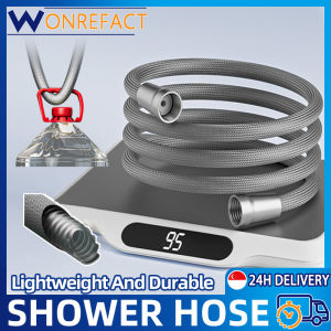 Flexible Shower Hose PET Braided Anti-Rust Anti-Burst Tube for HDB BTO Bathroom High Pressure Water Replacement