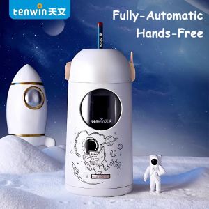 Tenwin A10 Max Automatic Pencil Sharpener Type-C Interface Electric cartoon silver Sharpener for Office Student Stationery 8188