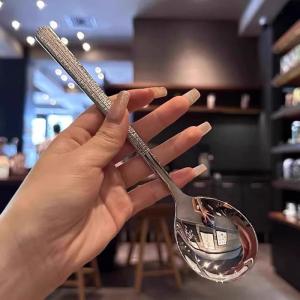 Elegant 316 Hammered High-grade Spoon
