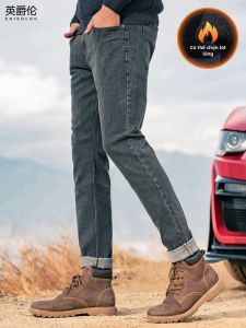Enjeolon | Vintage Slim Fit Mens Jeans Straight Casual Trousers