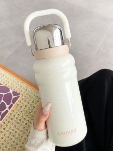 แก้วน้ำสแตนเลส ความจุขนาดใหญ่ แก้วน้ำรักษาความร้อน แก้วน้ำสำหรับผู้หญิง ดีไซน์สุดเก๋ พร้อมฝาปิด แก้วน้ำสำหรับต้มชา แก้วน้ำแบบพกพา