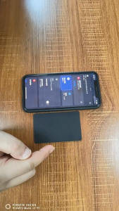 FONKEN Global Tracker Card Gps Locator Card Ultra Thin Wireless Charging Wallet Tracker Anti-loss Card Works with IOS Find My
