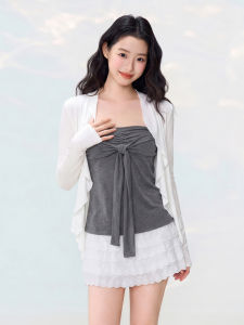 OGOKO | Sun Protection Lace Trim Lightweight Knit Cardigan