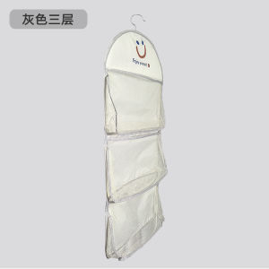 กระเป๋าใส่เสื้อผ้าแบบแขวนผ้า Oxford Fabric สำหรับใส่ชุดชั้นใน ถุงใสแบบโปร่งใส ใช้สำหรับเก็บของในห้องนอนและห้องน้ำ