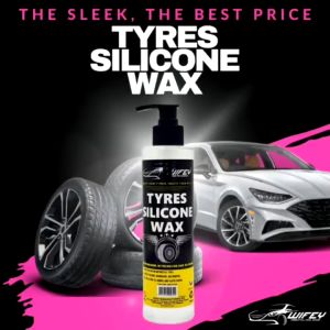 🌸 Wifey Tyre Silicone Wax 312ml For Tyre Rim Plastic Cover Long Lasting Water Repellent Keep Shine Original Ready Stock Car Care Kalis Air Tayar