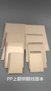 【SG Stock】Thick PP Spiral Notebook - B5 Study Notebook with Lines/Grid Transparent Cover for Students & Office
