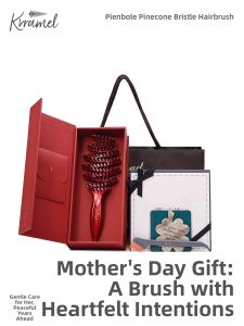 KRRAMEL | Hair Care Wooden Comb Gift for Mom Gift Set