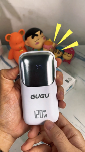 GUGU พาวเวอร์แบงค์ 30000mAh ชาร์จเร็ว 120W powerbank fast charge แบตสำรอง ประกัน5ปี