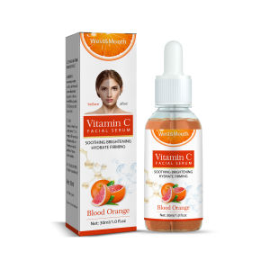 West Month Vitamin C Facial Serum for Face Whitening Brightening Moisturizing Improve Roughness Lighten Spots Anti-Aging Hyaluronic Acid Facial Essence Anti Wrinkle Remove Dark Spots Vitamin C facial serum(30ml)