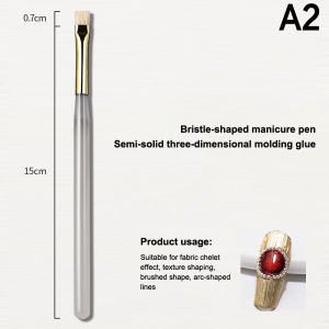 Nail Art Brush Multifunctional Stripe Liner Brushes Modeling Water Ripple DIY Design Hard Bristle Brush Nail Art Tools【SMQ】