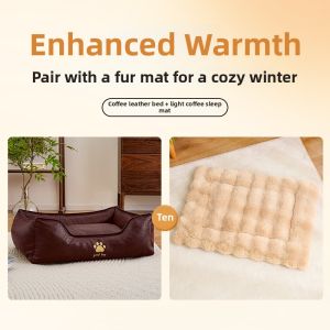 LORiCA | Urine-Proof All-Seasons Washable Leather Pet Bed