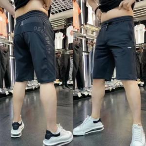 Quick Dry Ultra Light Breathable Mens Ice Silk Milk Silk Short Pants Elastic Waist Letter Combination Five Parts Summer Shorts