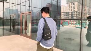 FAMENR [48-Hour Ship] Crossbody Bag Men Multifunction Waterproof Oxford Chest Pack