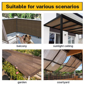 Black/Brown Sunshade net shade sunshade outdoor waterproof sun shade net garden net 97% Sunblock Shade Cloth Net