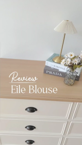 Atasan wanita Eile/tunik cotton wanita/Blouse wanita terkini 2025/kemeja kasual wanita jumbo LD 130/Kemeja motif batik wanita