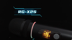 RAYHAYES RGB Wireless Microphone UHF Channels Professional Karaoke Microphone for Videoke Performance