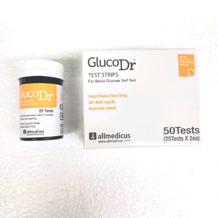 Strip Gula Darah Gluco Dr isi 50 Strip / Blood Glucose Gluco Dr Test Strips 50 Strips Lazada