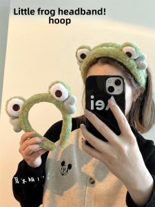 Cute Green Hairband Womens Face Washing Special Headband Hair Accessories Summer Hair Ties New 2025 Luxury Hair Bands