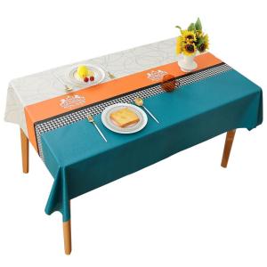WANGSHIHUAYI | Luxurious Easy-Clean Waterproof Oil-Resistant Heat-Insulating Tablecloth