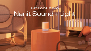 nanit Night Light Sound & Light with Temperature & Humidity Tracking Cry Detection White Noise Machine Control via Smart App Remote Kids Self Sleep