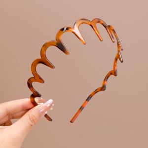 Womens Wave Hairband High Hairline Fluffy Texture Face Washing Anti-slip Frizz Control New 2024 Fashion Hair Accessories