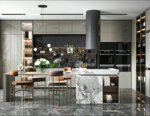 Tủ bếp cánh acrylic là giải pháp phù hợp cho gia đình cần không gian bếp gọn gàng dễ sử dụng và thuận tiện