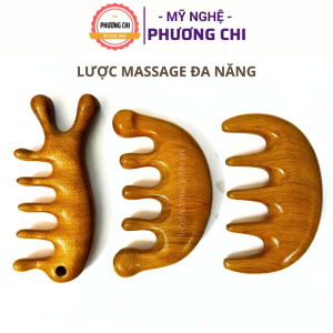 Lược Gỗ Thơm Massage Đa Năng Dùng Ấn Huyệt Vùng Đầu Giúp Lưu Thông Khí Huyết | Mỹ Nghệ Phương Chi