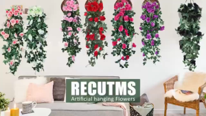 Artificial Rose Vine Hanging Plant: A Red Home & Wedding Decoration