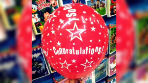 Congratulations #12 Balloon - Vibrant Eye-Catching Message for Graduations & Promotions - Perfect for Celebrating Achievements Multicolor Multicolor 443