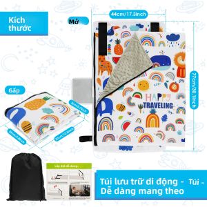 Bé Tập Đi Giường Máy Bay Di Động Trẻ Em Ghế Du Lịch Mở Rộng Vải Oxford Xe Du Lịch Giường Cho Bé Tập Đi Cho Bé Máy Bay Du Lịch Essentials