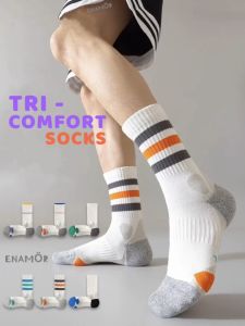 🗿 MENS TRI-COMFORT SOLID SOCKS LEALKI 🗿 NEW ARRIVAL CUSHIONED TRENDY SOCKS ANTI SLIP-DOWN COTTON SOCKS 🗿