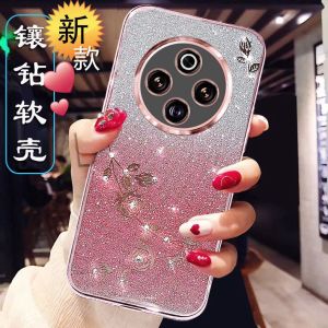 Ultra-Thin Silicone Phone Case for Vivo Y300Pro Womens New V2410A Protective Cover Full Protection Transparent Anti-Fall Luxury