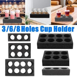 Cup Carrier Holder Drink Tray Takeout Coffee Trays Disposable Beverage Delivery Holders Out Take Packing Go Carry Drinks