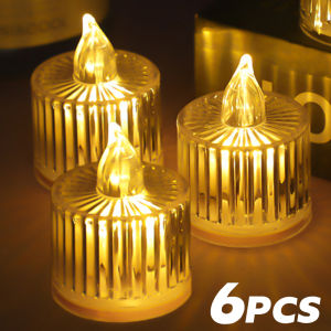Đèn nến LED nhựa trụ cột ngọn lửa bập bùng nến đèn tealight cho bên nhà Halloween trang trí Giáng sinh