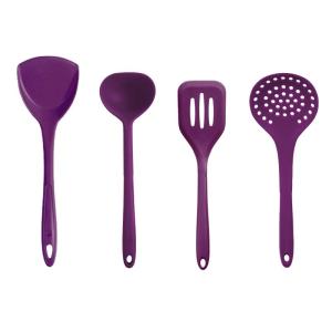 kochblume | Purple Silicone Heat-Resistant Kitchen Set for Non-Stick Cookware