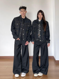 OUMULONG | Áo Khoác Jeans Nam Đẹp Được Xử Lý Già