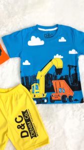 Setelan anak laki-laki Dig it Size 2-10 Tahun / baju anak / baju murah / COD