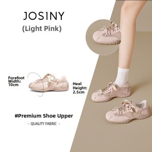Josiny | Versatile Pink Ballet-style Trainers Flat Sport Shoes Women