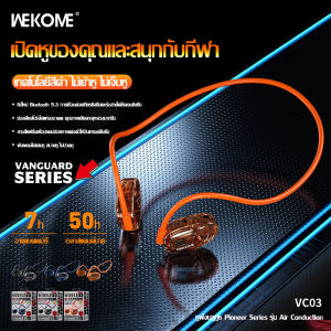 WEKOME VC03 หูฟัง Pioneer สไตล์อุตสาหกรรมโปร่งใส Air Guide 5.3 หูฟังบลูทูธพร้อมหูแขวนไม่ใส่ในหูกีฬาเพลงแฟชั่นหูฟังกันน้ำ IPX6 หูฟังสแตนด์บายนานเป็นพิเศษ - Lazada