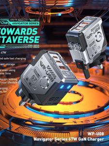 Wekome67W แกลเลียมไนไตรด์สําหรับนักบินอวกาศ iPad แล็ปท็อป Creative Apple 15ProMax ชาร์จกลางแจ้ง Camping Travel Gadget