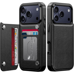 เคสกระเป๋าสตางค์สำหรับ iPhone 17 Pro Max พร้อมกระเป๋าเก็บบัตร + คลิปหนีบธนบัตรป้องกัน RFIDเคสโทรศัพท์ปิดขาตั้งหนังพลิกได้กันกระแทกสำหรับ iPhone 17 Air 16 Pro Max 16E 15 Plus 14 Pro 13 12