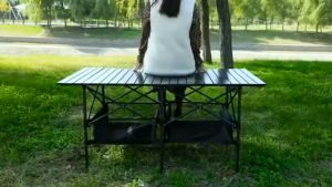 120cm Outdoor Folding Table With storage bag Outdoor Camping Grilling Portable Large size folding table