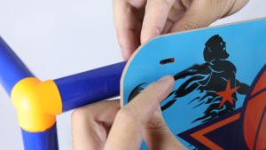 ชุดบาสเก็ตบอล Basketball Game Set ชุดเกมโยนบอล 5-in-1 สำหรับเล่นฟุตบอล เบสบอล บาสเก็ตบอล รักบี้ และลูกบอล