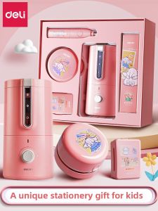 deli | Electric Auto Pencil Sharpener Stationery Set School Supplies
