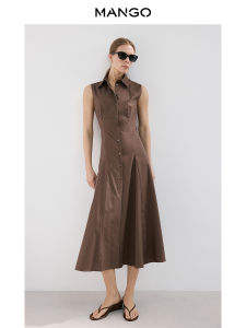 Mango | Sleeveless Shirt Style Dress