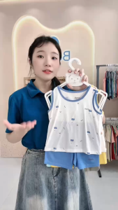 Bộ ba lỗ quần áo trẻ em họa tiết BENTY chất vải mềm mịn mát đồ bộ trẻ em cao cấp thoáng khí