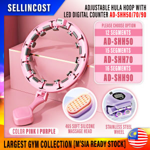 [UPGRADED] SellinCost Smart Digital Hula Hoop Professional Hula Hoop Adjustable Hula Hoop for Fitness Weighted Sections Portable Hoop Fast Slimming Thin Waist Weight Loss Body Exercise Workout Abdominal Training SHH