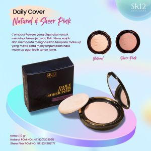 BEDAK PADAT SR12 - DAILY COVER SR12 - SR12 Bedak Padat Anti Air dan Keringat - Bedak Glowing Anti Luntur SR12