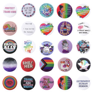 เข็มกลัดดีบุกสีรุ้งสุด สร้างสรรค์ของที่ระลึก กระเป๋าเป้สะพายหลังของขวัญ เพื่อนเสื้อผ้า