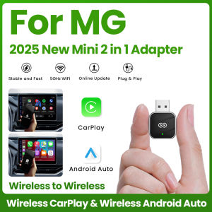 NEW 2in1 Wireless CarPlay Android Auto Adapter Smart Dongle Plug And Play For MG GT MG5 RX5 GS ZP ZS Hector HS ZS EV eHS MG3